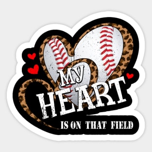 My Heart is on that Field Sticker